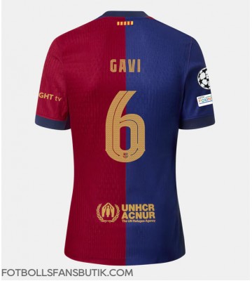 Barcelona Paez Gavi #6 Replika Hemmatröja 2024-25 Kortärmad